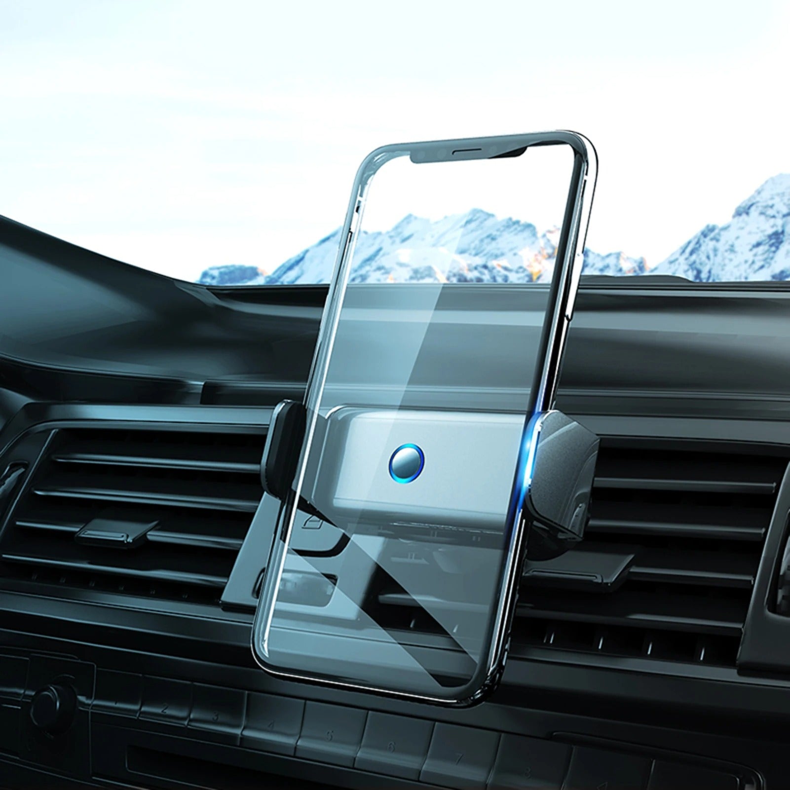 Holder360° PhoneClamp: Automatic Clamp Dashboard And Air Vent Phone Holder