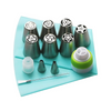 Globetrek° PipingTip: Stainless Steel Cake And Pastry Decorating Pipping Tip Set