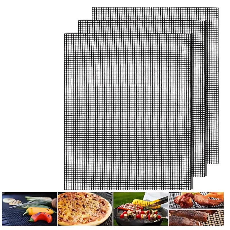 Globetrek° GrillNet: Reusable Heat Resistant Non-Stick BBQ Grill Net