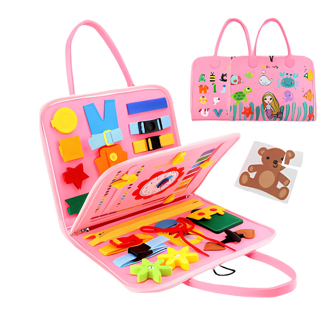 Kletshuts™ BusyBoard: Sensory Fine Motor Skills Montessori Educational Busy Board