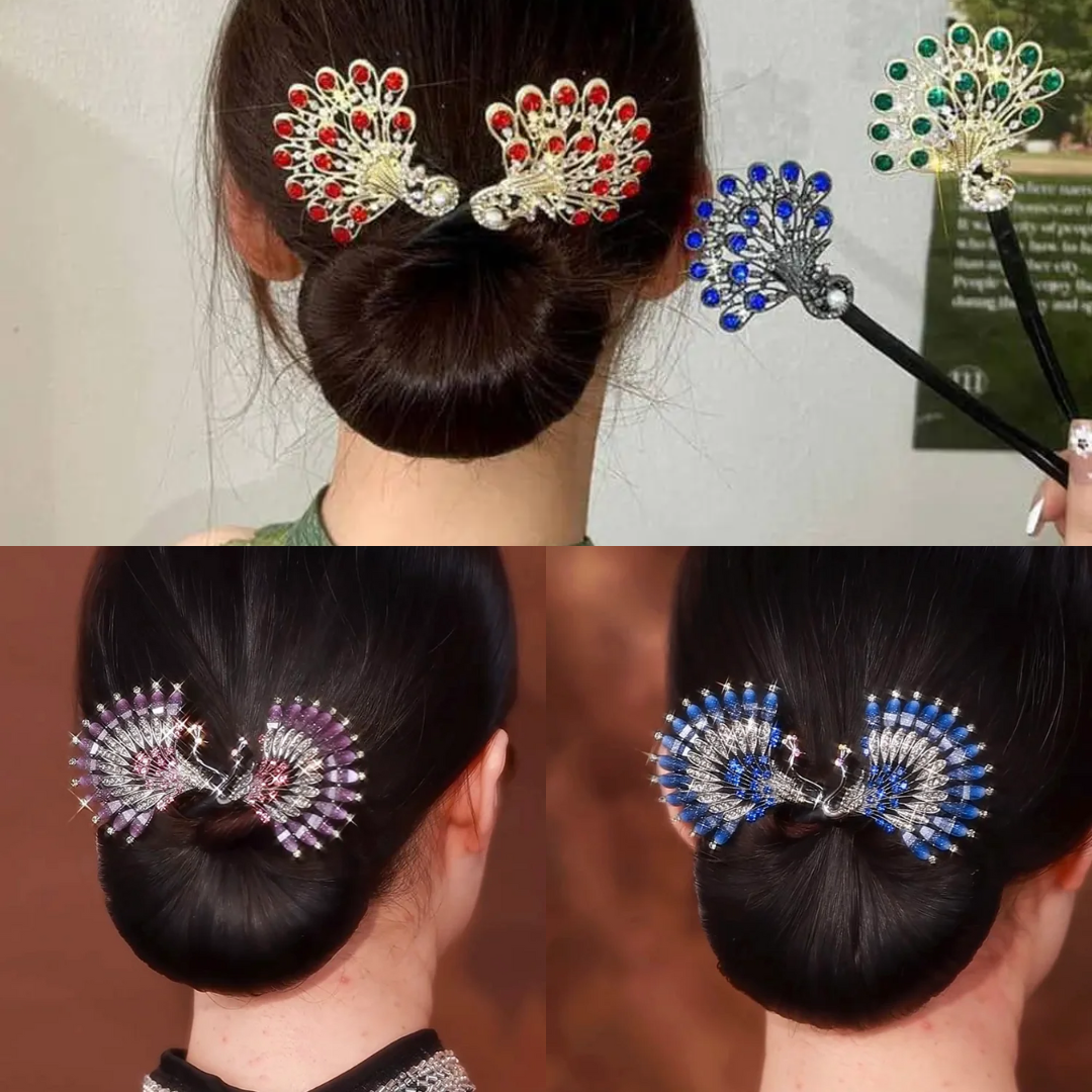 Rose® HairTie 1+1 FREE: Stylish Hair Tie Elegant Vintage Crystal Ponytail Twist Holder
