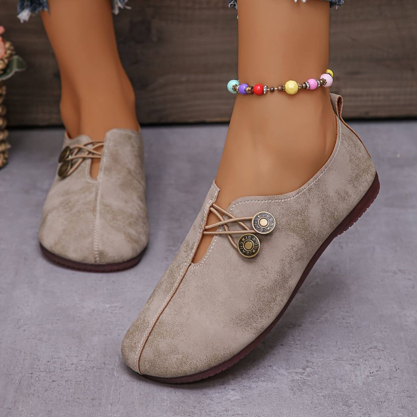 Happy™ CozyStep: Flexible Fit Round Toe Slip-On Comfortable Shoes