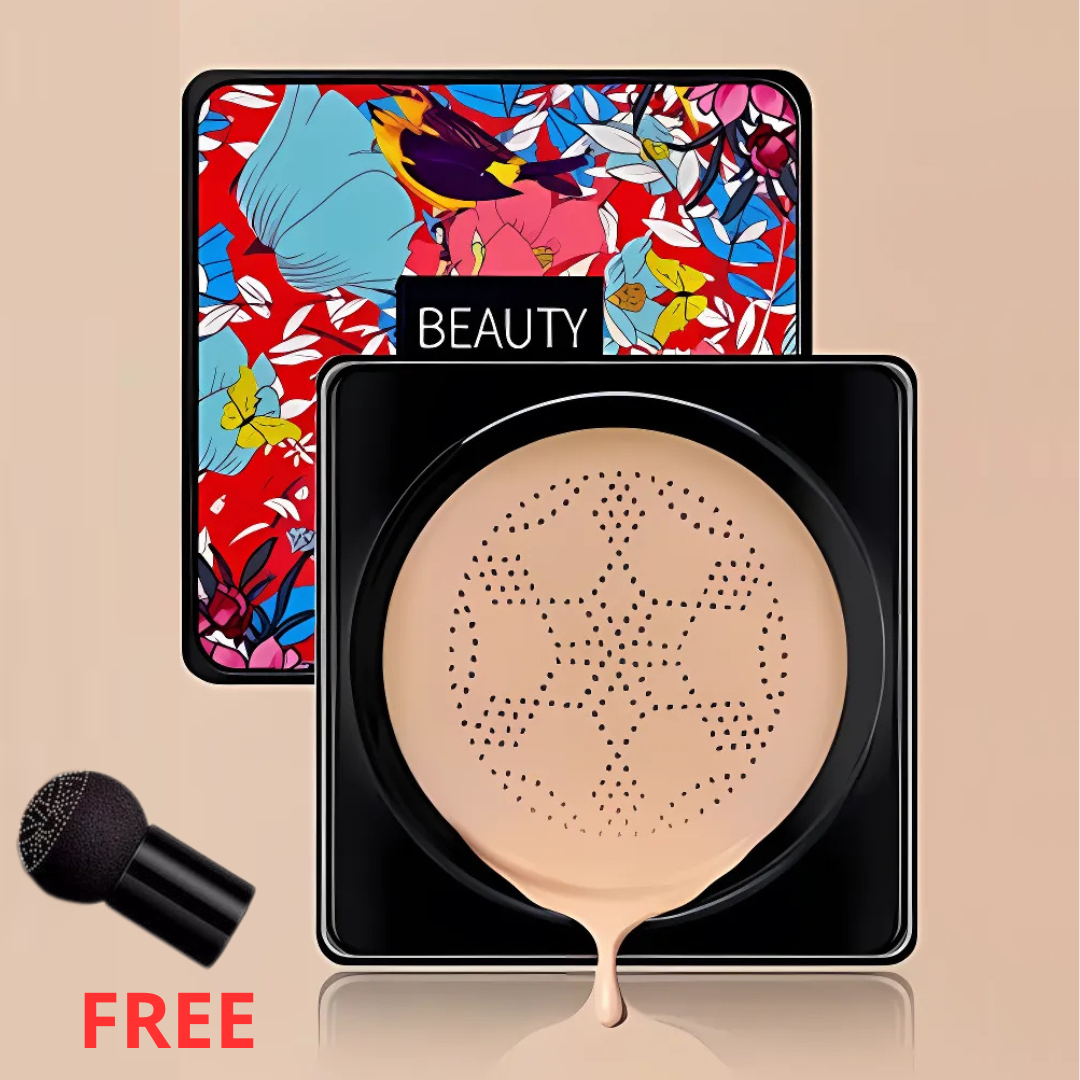 FoundationCream 1+1 FREE - Moisturizing And Brightening Foundation Cream With Soft Sponge