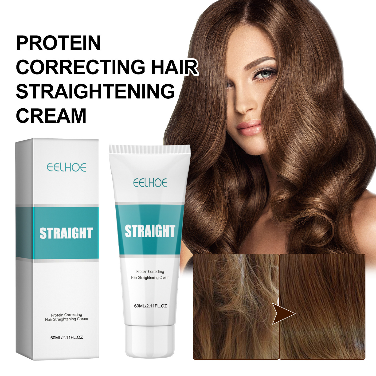 Rose® ShineStraight 1+1 FREE: Frizz-Free Shine And Straight Hair Cream
