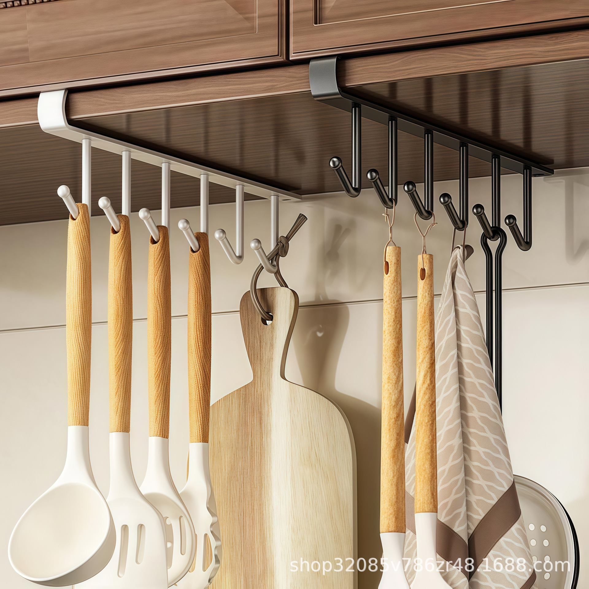 GlideHold® ShelfHooks 1+1 FREE: Shelf Hanging Rack Hooks For Kitchen And Closet