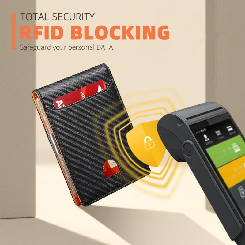 Icone™ SlimWallet - Ultra Slim And Secure RFID Leather Wallet For Men