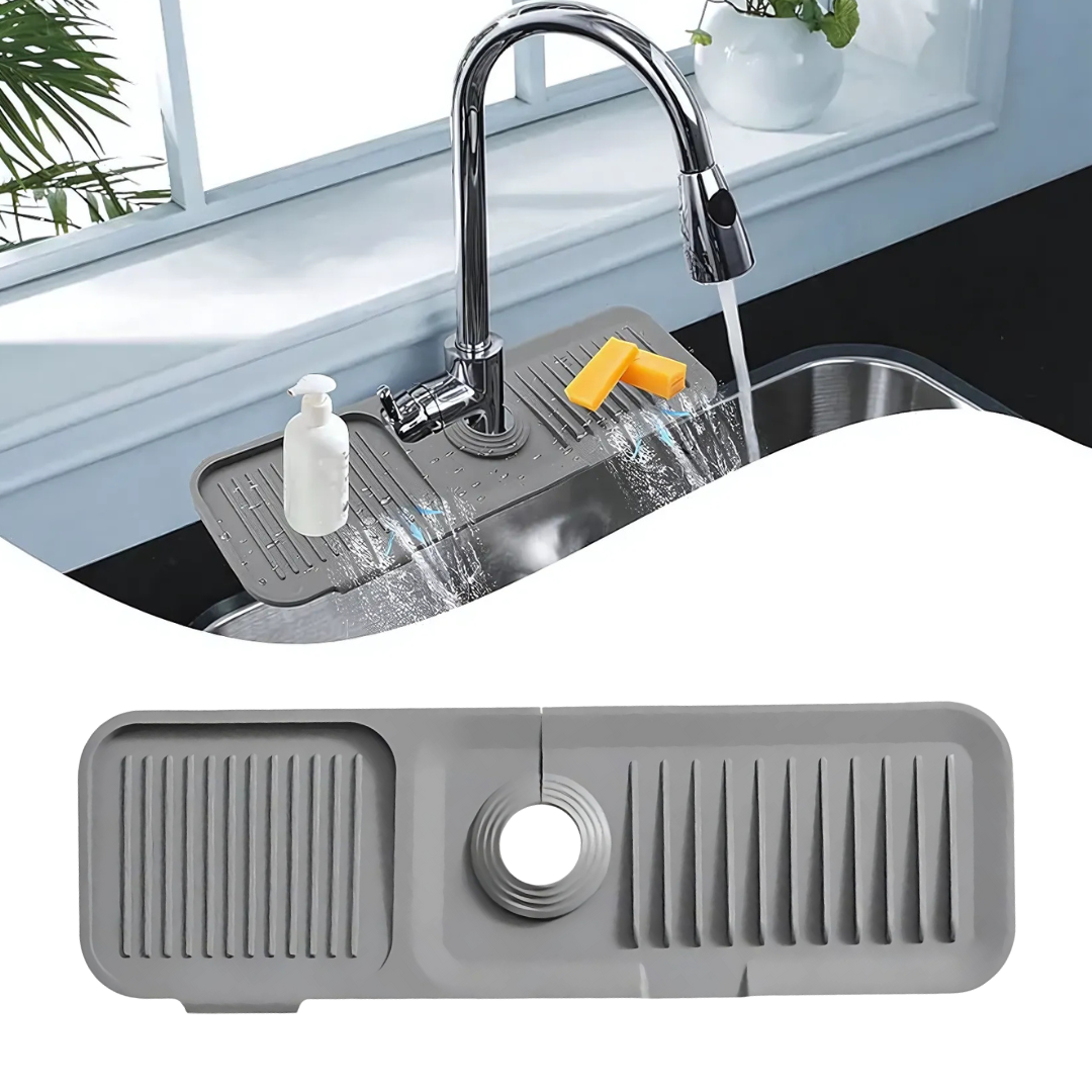 Globetrek° SplashGuard: Kitchen Sink Silicone Water Shield