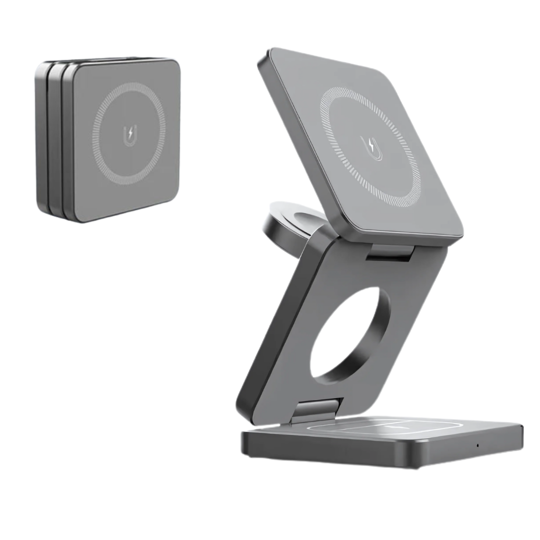 Holder360° MultiCharger: Multi-Function Foldable Magnetic Charging Stand