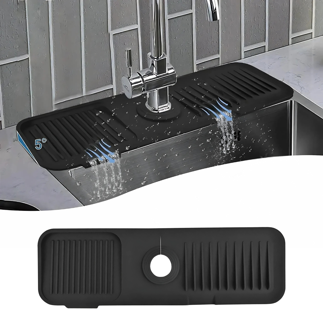 Globetrek° SplashGuard: Kitchen Sink Silicone Water Shield