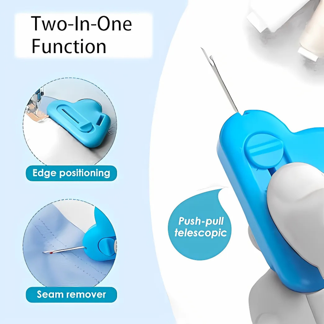 SewingTool- 2 in 1 Adjustable Sewing Guide And Built-In Seam Ripper Tool