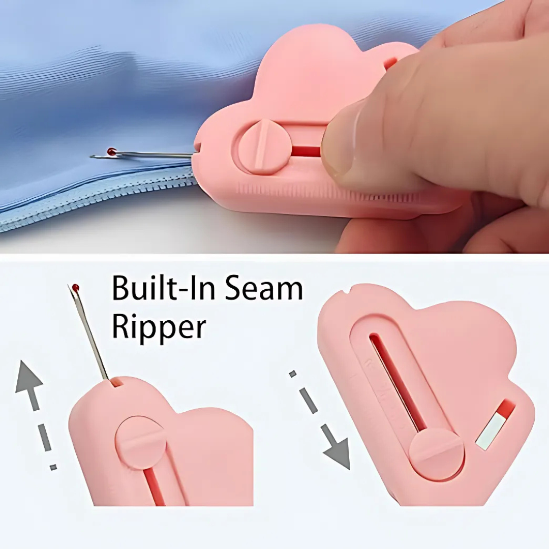 SewingTool- 2 in 1 Adjustable Sewing Guide And Built-In Seam Ripper Tool