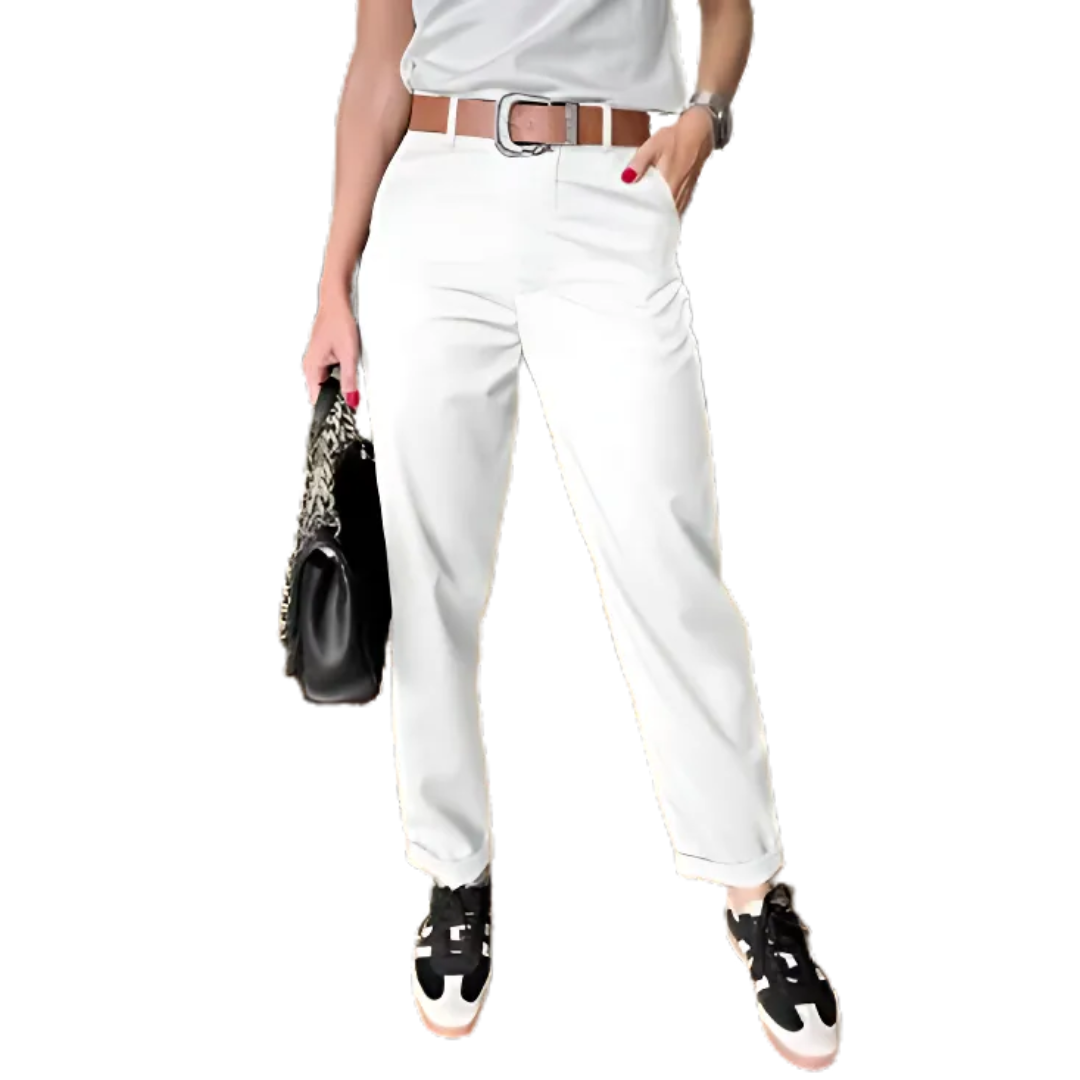 Icone™ ClassyPants: Classic Straight Fit High Waist Women Pants