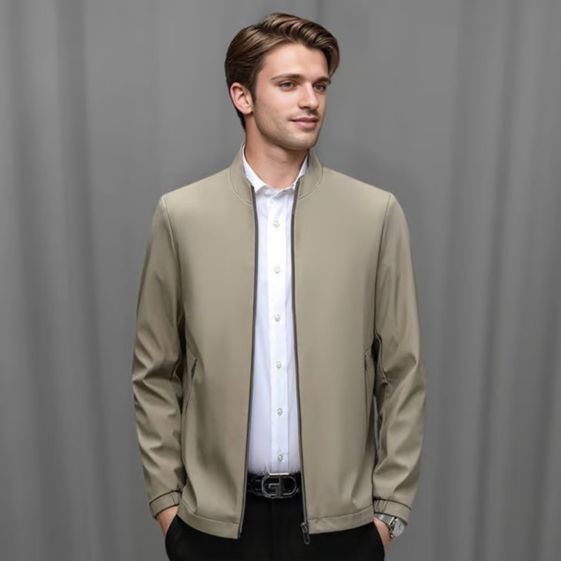 Icone™ CasualJacket: Standing Collar Casual Zipper Jacket For Men