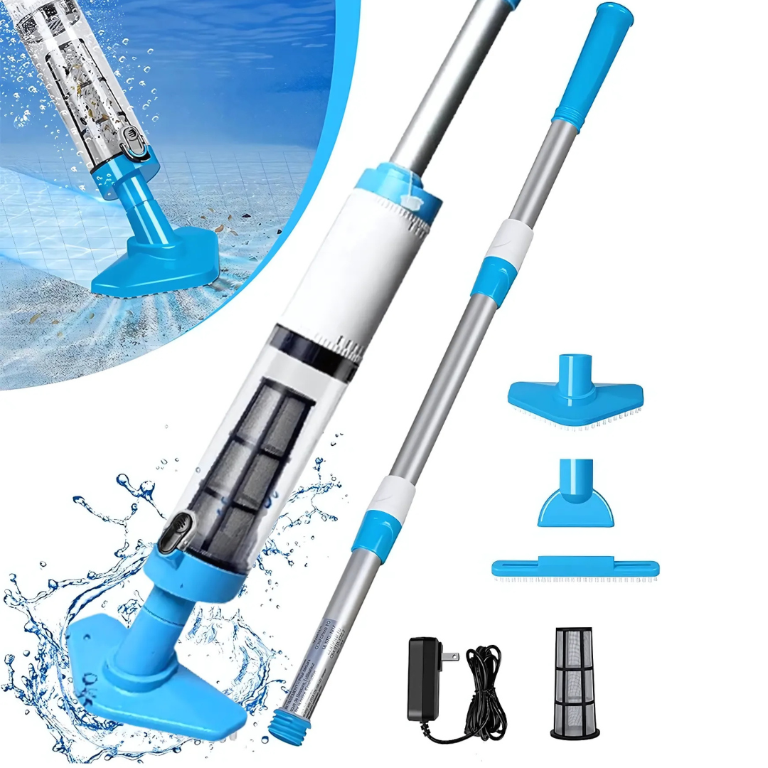 Cleaner Pro° PoolCleaner: Rechargable Handheld Pool Vacuum Cleaner