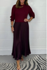 Icone™ PleatedDress: Long Sleeve Top With Elegant Pleated Bottom Dress
