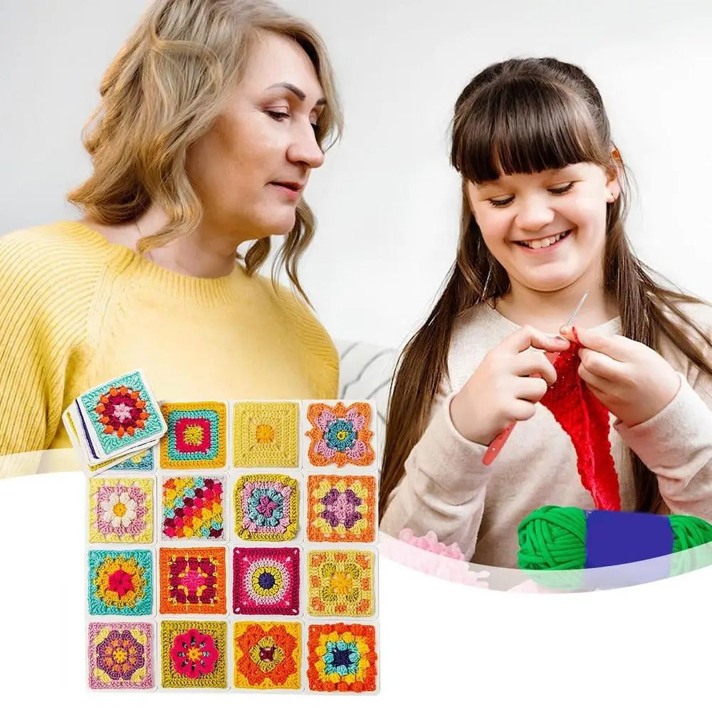 CrochetCards: Square Knitting Crochet Guide Cards Set