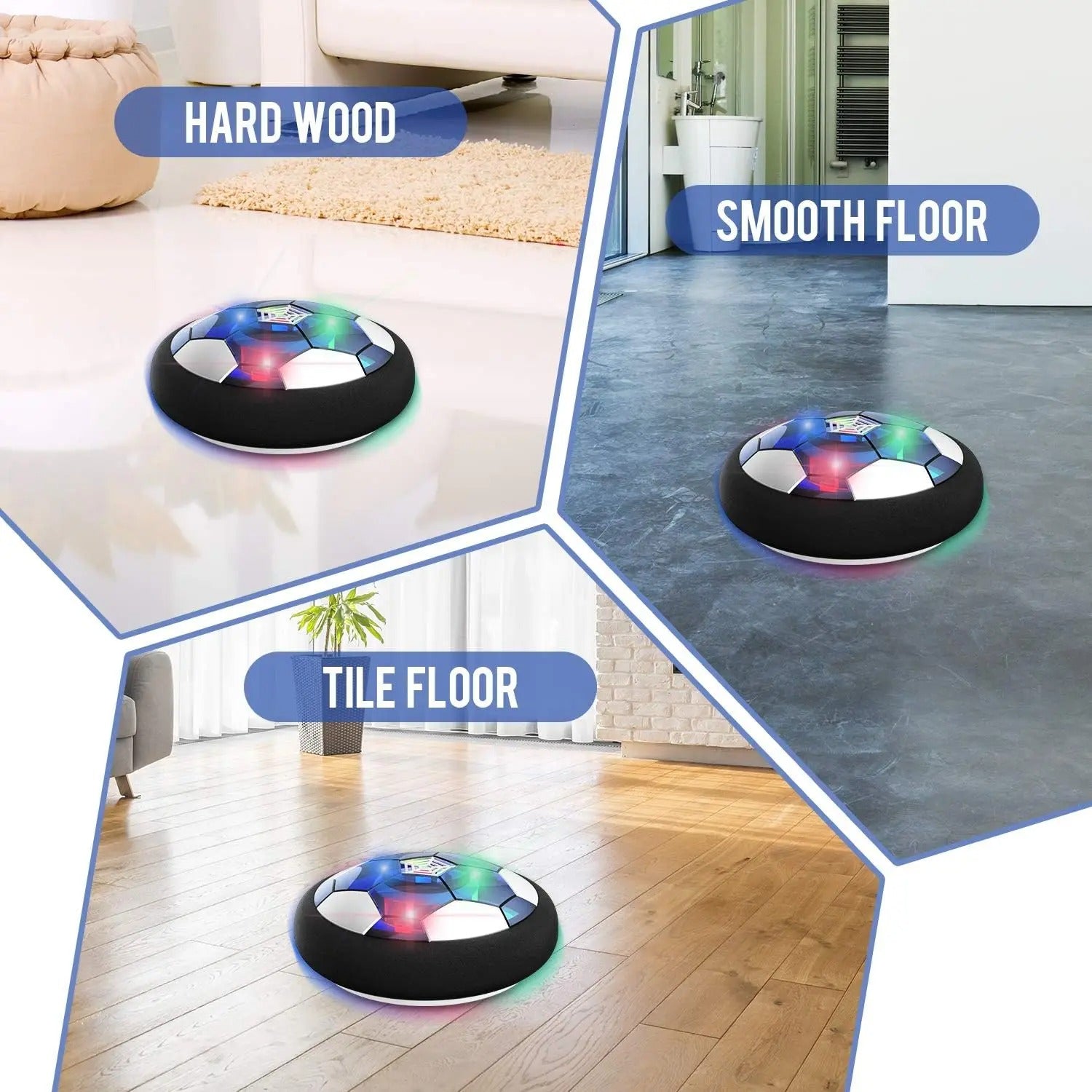 Kletshuts™ IndoorFootball: Interactive Air Hover Indoor Football