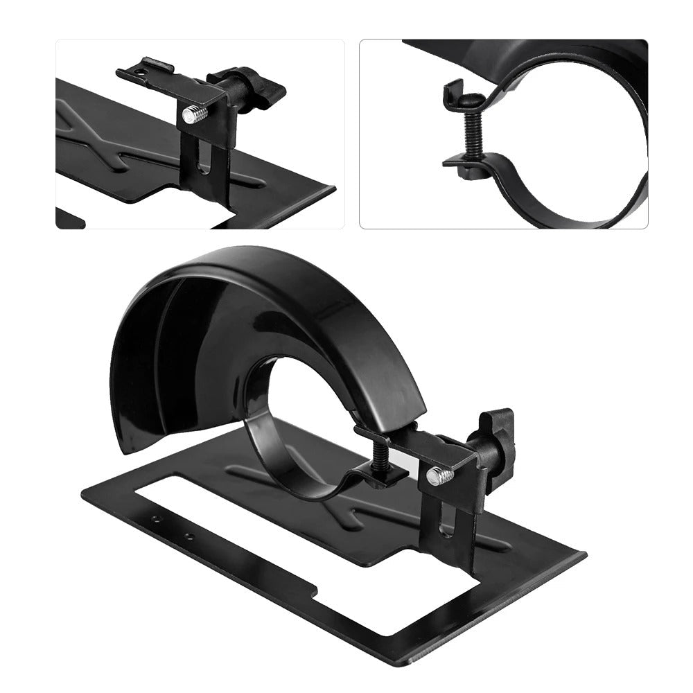 CuttingSupport: Adjustable Angle Grinder Base And Protective Cover