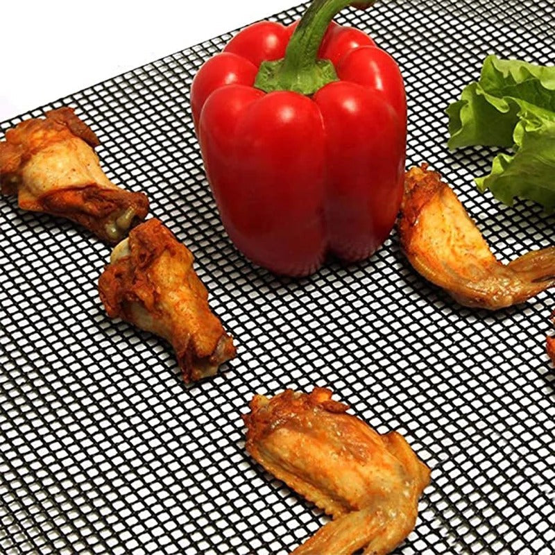 Globetrek° GrillNet: Reusable Heat Resistant Non-Stick BBQ Grill Net