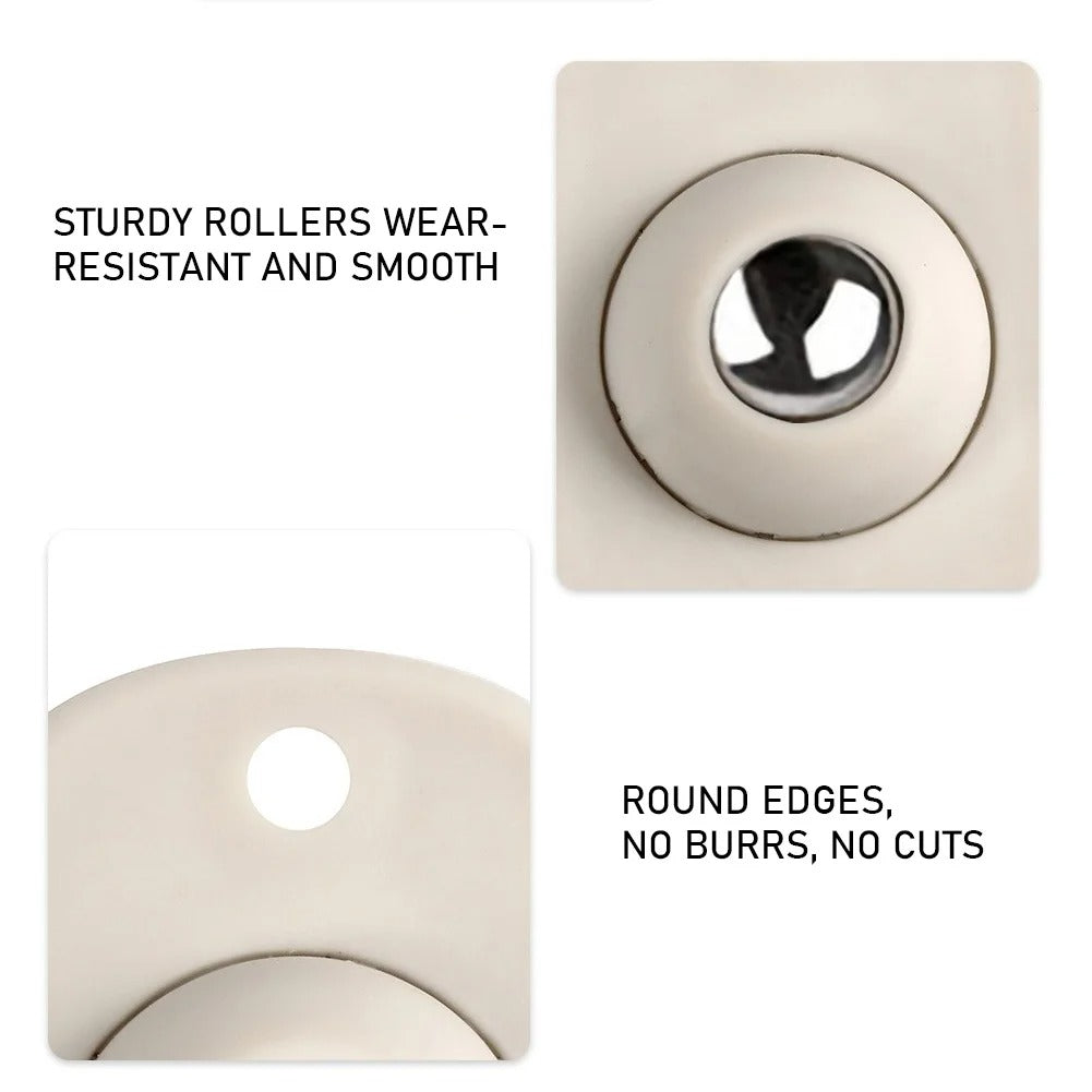FurnitureWheels - Self-Adhesive 360° Rotating Furniture Wheels