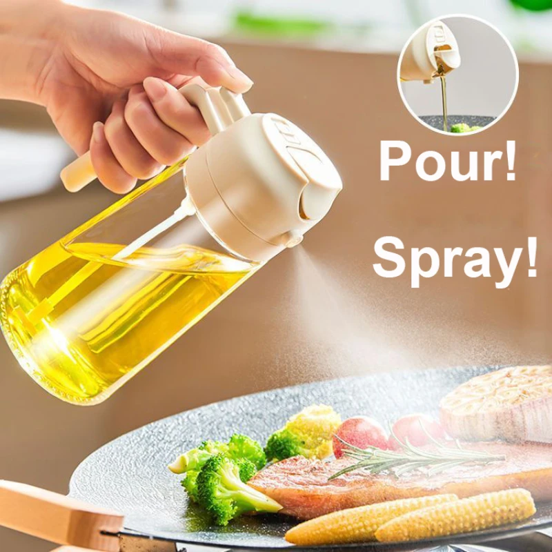 Globetrek° OilDispenser 1+1 FREE: 2 In 1 Pour And Spray Glass Oil And Liquid Dispenser