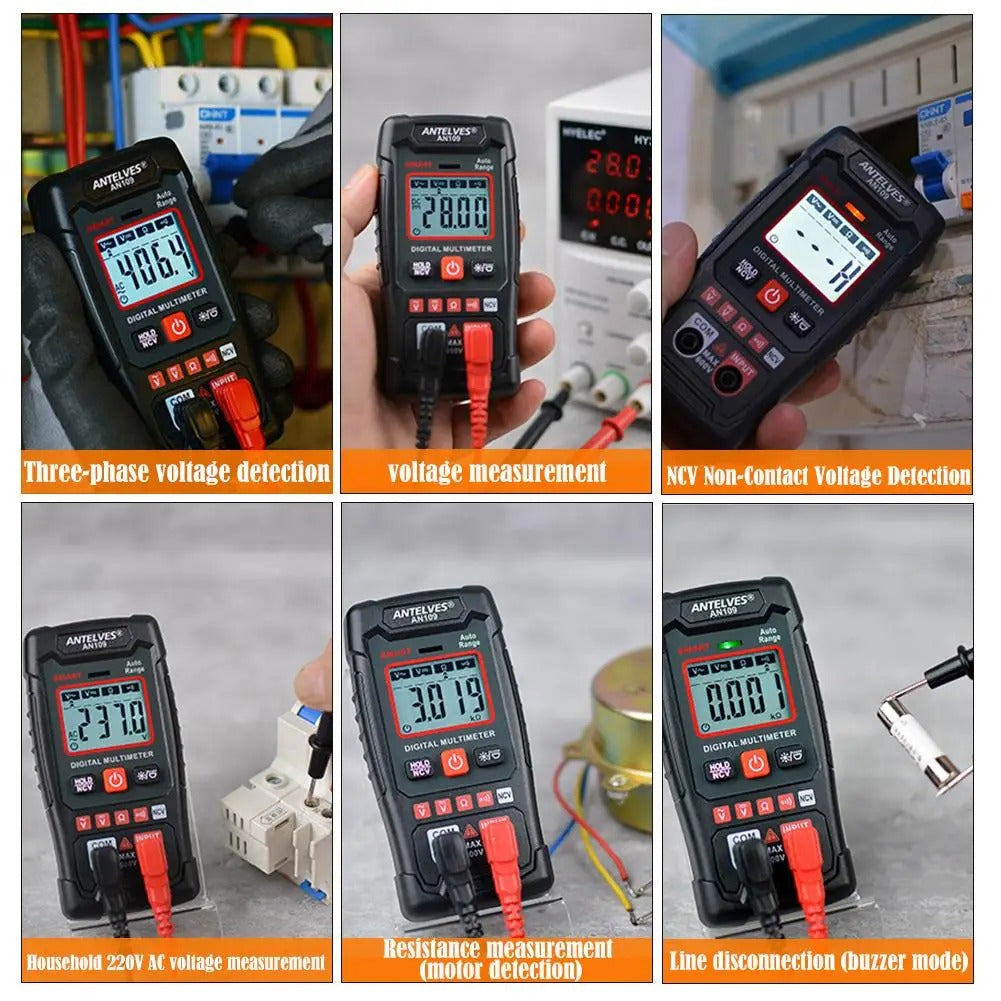 VoltageMultimeter - High Precision Voltage And Frequency Digital Multimeter Tester