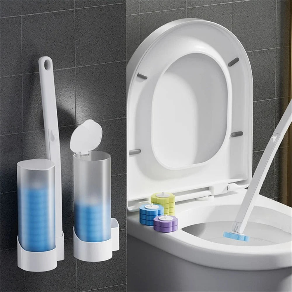 Cleaner Pro° ToiletCleaner: Disposable Toilet Brush Head Cleaner Set