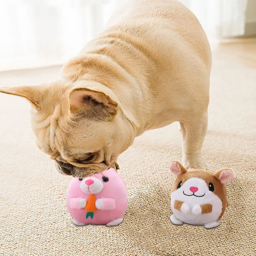 DogCatFri™ BouncingToy: Interactive Pet Bouncing Plush Toy Ball