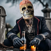 SkeletonMask: Realistic Scary Skeleton Halloween Mask Costume