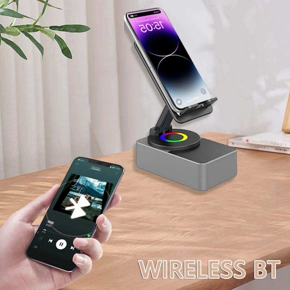 Holder360° PowerSpeaker: 3-in-1 Phone Holder Bluetooth Speaker And Portable Power Bank