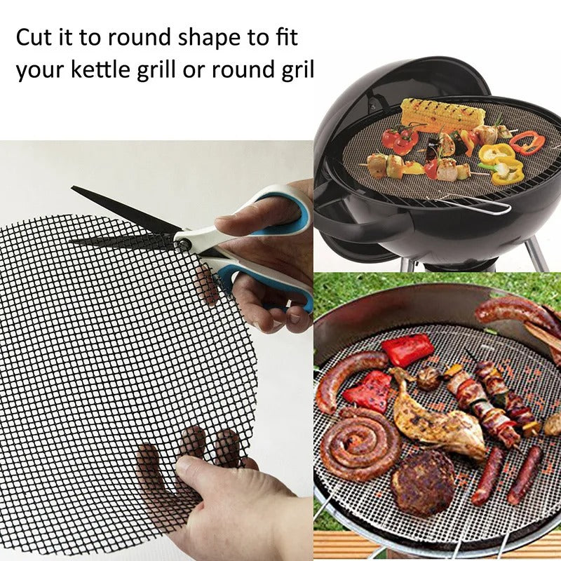 Globetrek° GrillNet: Reusable Heat Resistant Non-Stick BBQ Grill Net