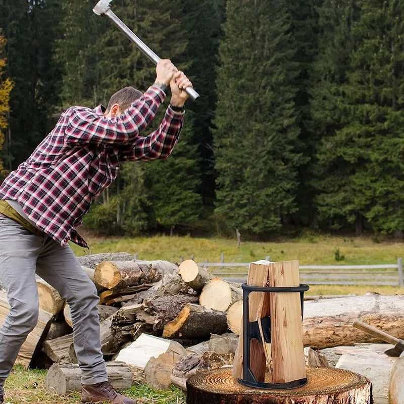 WoodSplitter - Portable Cast Iron Firewood Splitter