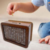 MoneyBank - Wooden Euro Engraved Money Savings Box