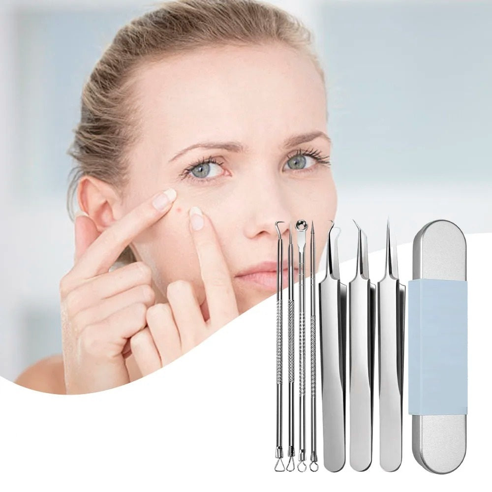 FacialTools - Stainless Steel Blackhead Removal Tool Set