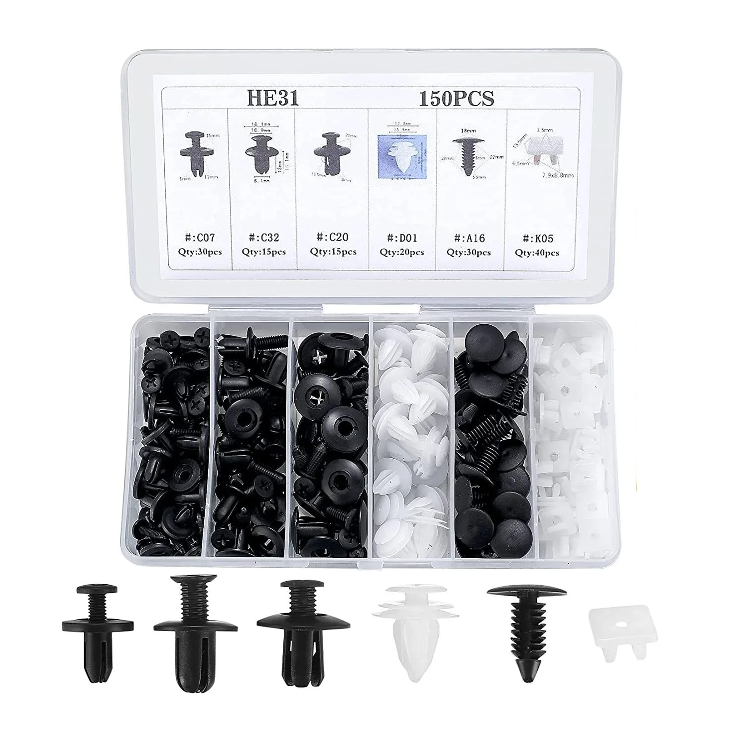 CarClips 1+1 FREE – Universal Use Heavy-Duty Car Repair Clips
