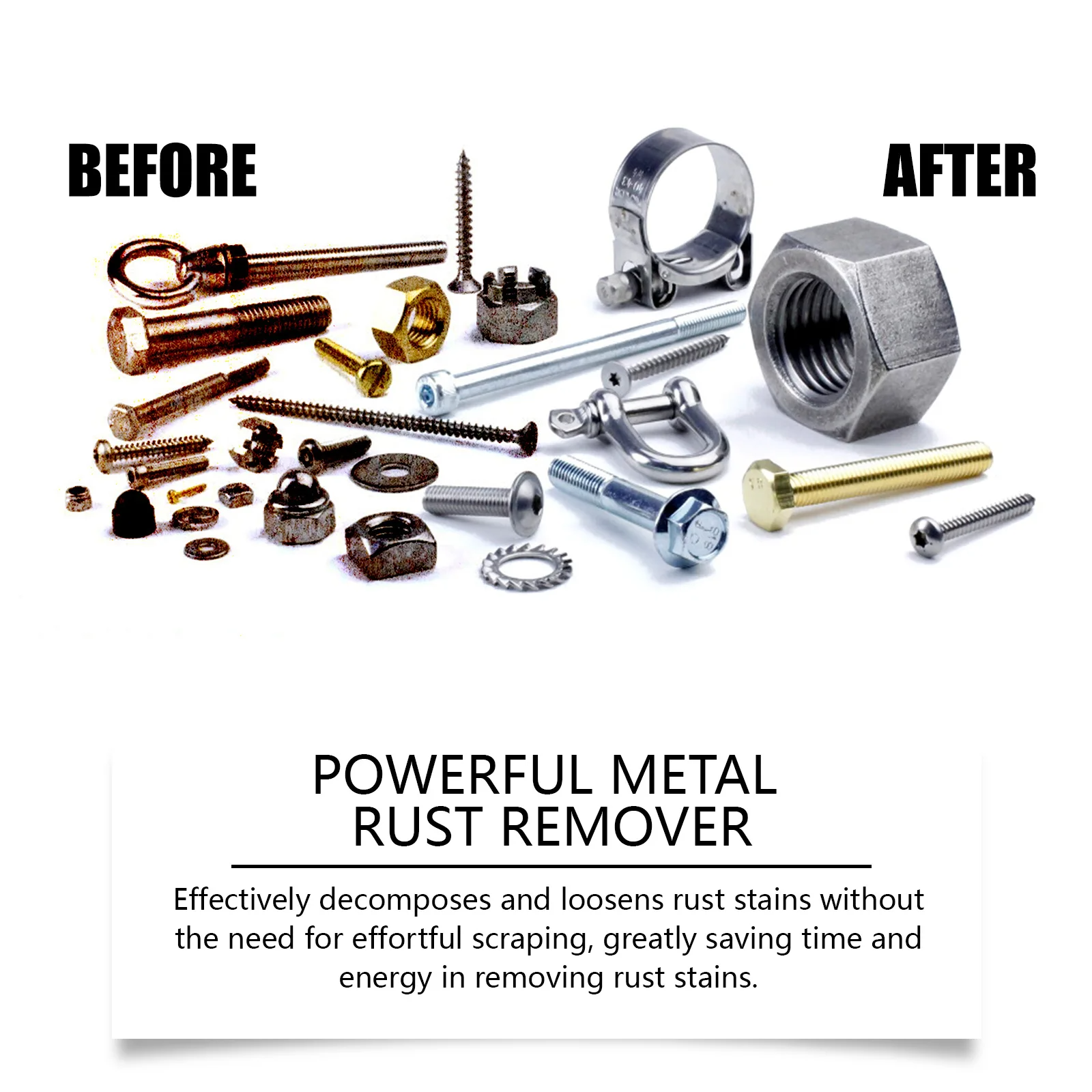 RustRemover 1+1 FREE: Powerful Easy To Use Metal Rust Remover