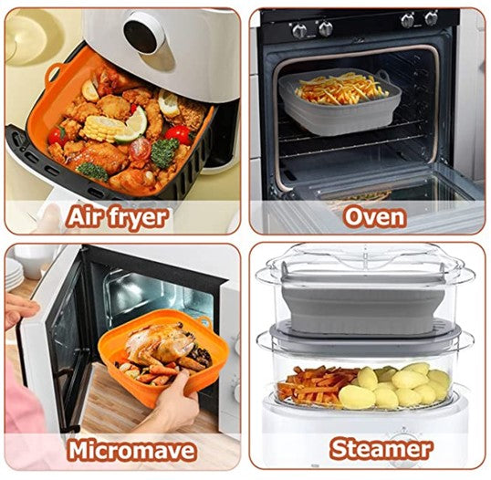 Globetrek° SiliconePan 1+1 FREE: Reusable Air Fryer Silicone Pan