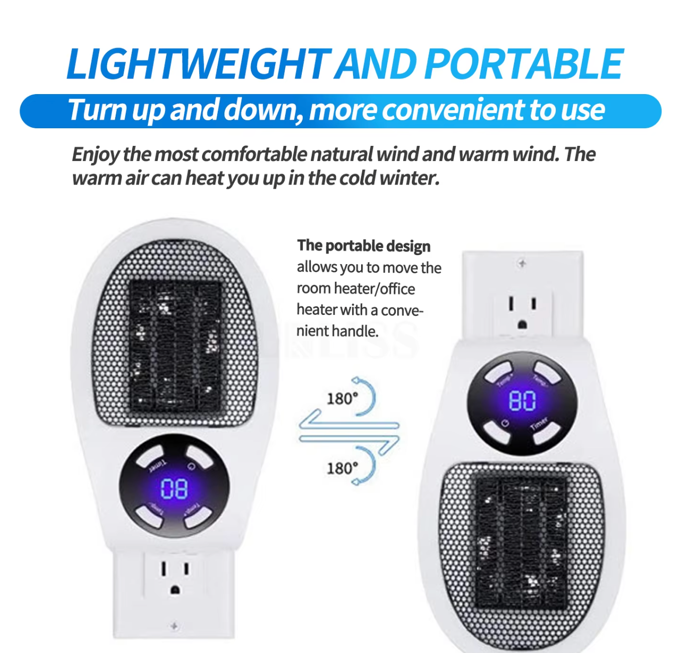 HeaterFan - Portable Electric Heater Fan
