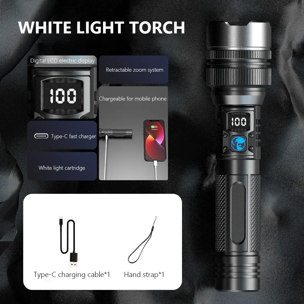 Ledsen™ AdjustableFlashlight: Ultra-Bright Rechargeable Flashlight With Adjustable Beam