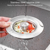 Globetrek° DrainStrainer 1+1 FREE: Easy To Install Kitchen Sink Stopper And Drainer