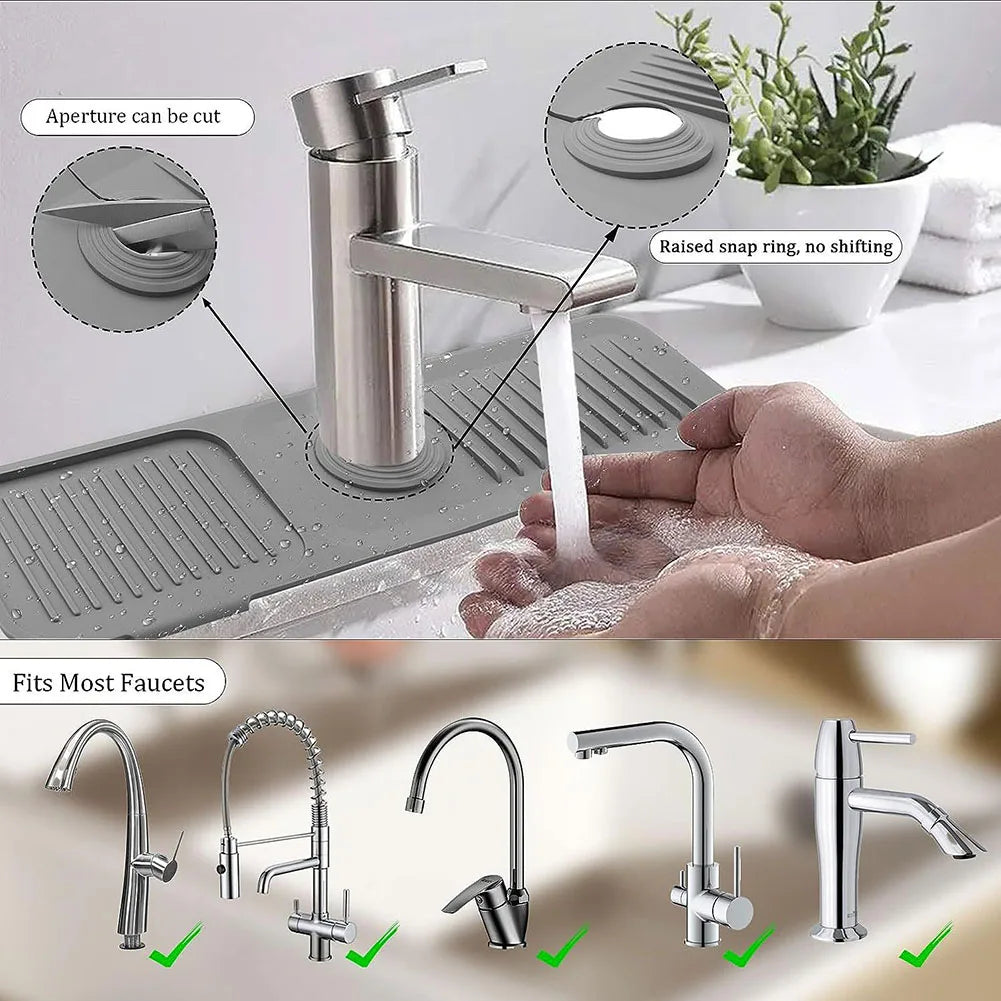 Globetrek° SplashGuard: Kitchen Sink Silicone Water Shield