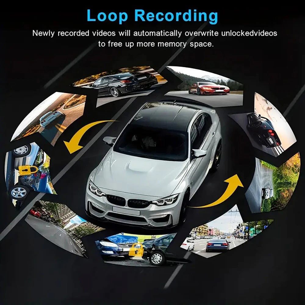 CarRecorder - High Definition 4 Camera Angles Wifi Car Recorder