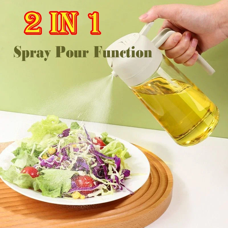 Globetrek° OilDispenser 1+1 FREE: 2 In 1 Pour And Spray Glass Oil And Liquid Dispenser