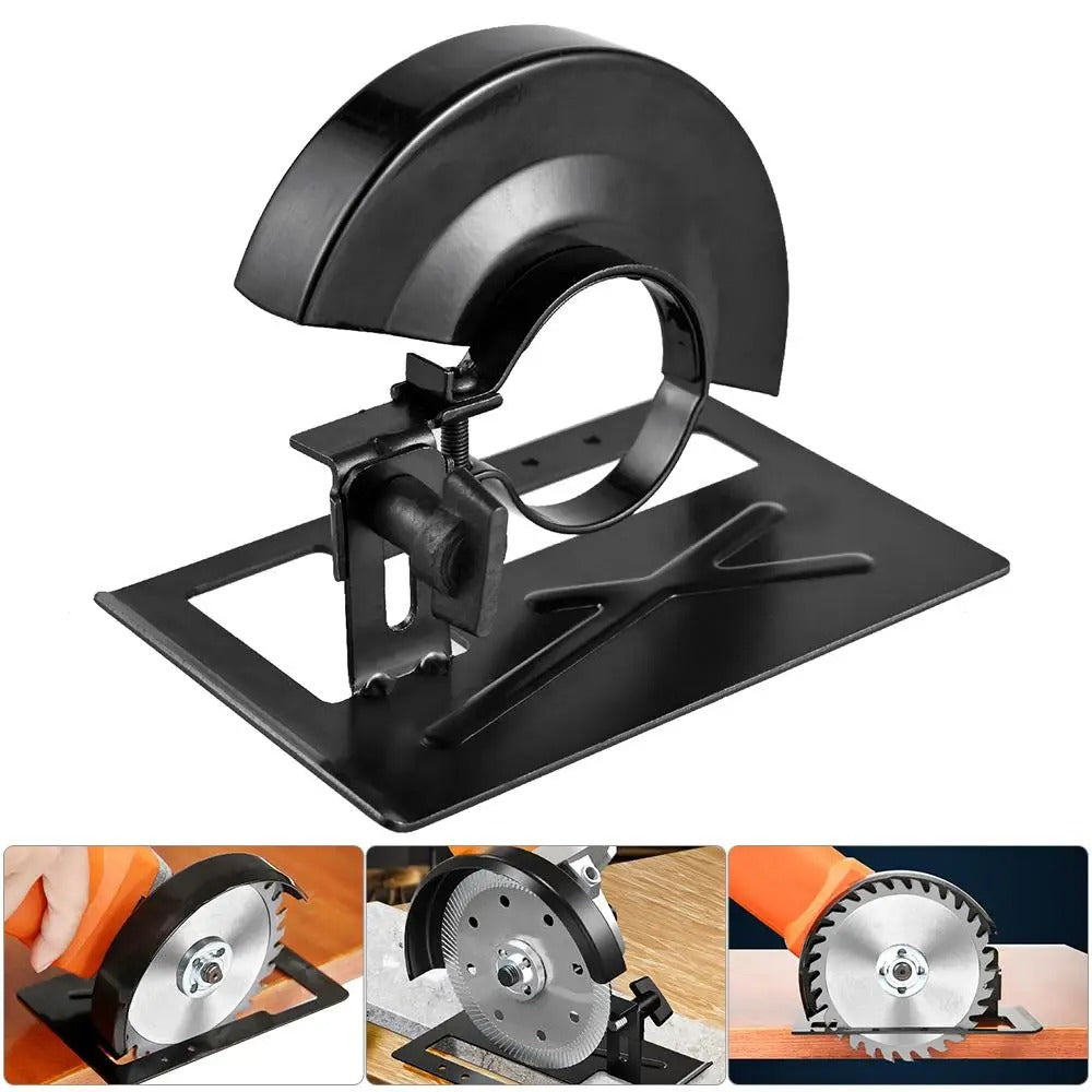 CuttingSupport: Adjustable Angle Grinder Base And Protective Cover