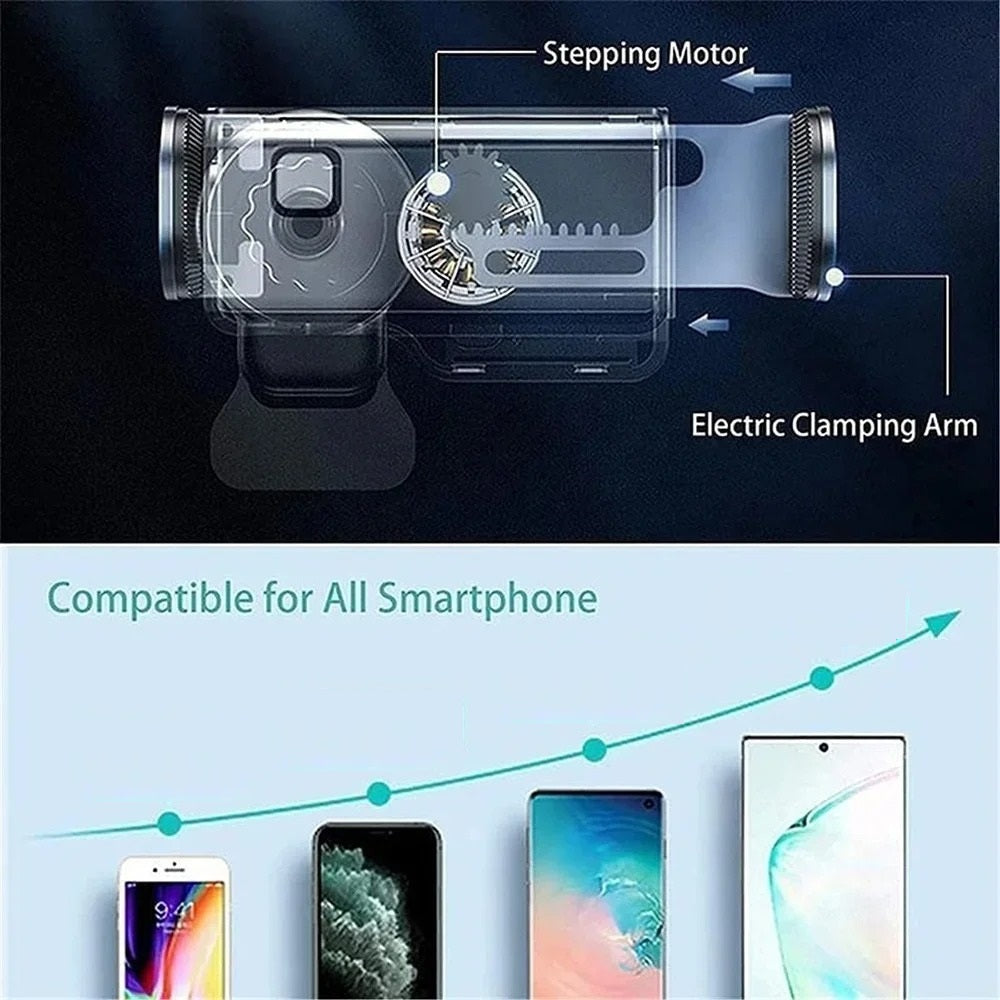 Holder360° PhoneClamp: Automatic Clamp Dashboard And Air Vent Phone Holder
