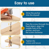 WallScrews - High Quality Heavy Duty No Drilling Wall Screws And Anchors