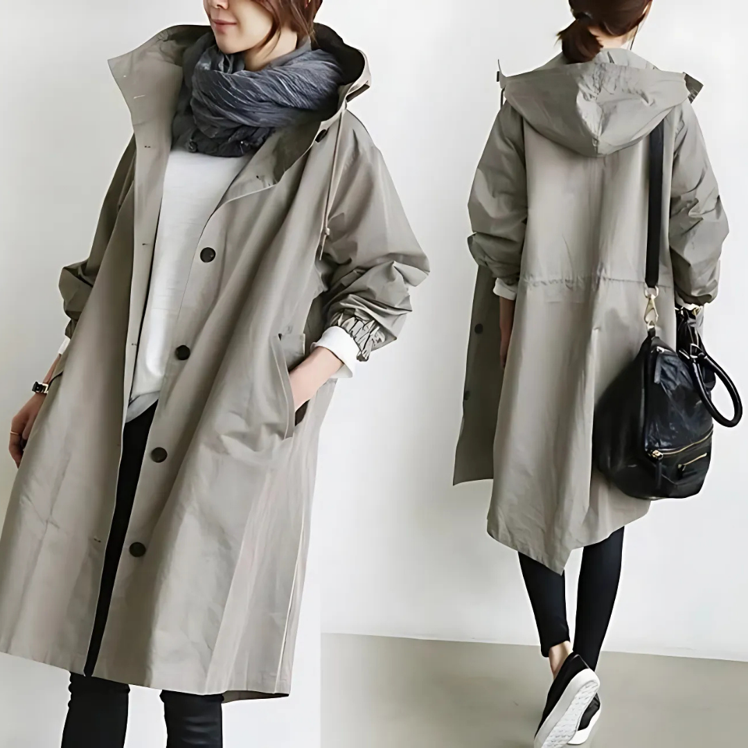 Icone™ ElegantCoat - All-Weather Lightweight Comfort Hooded Elegant Coat