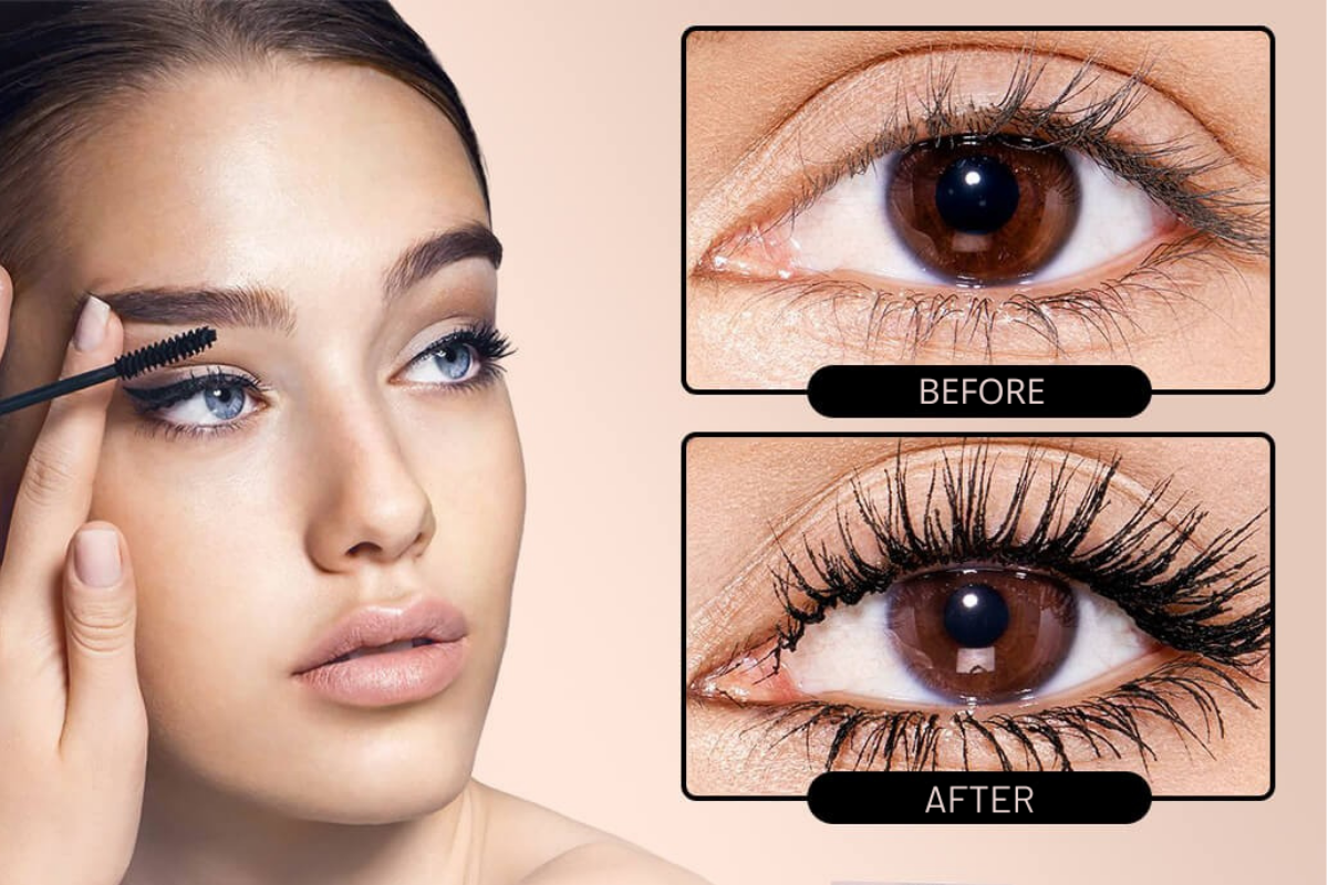 LashMascara 1+2 FREE: Ultra Black Extra Volume Eyelashes Mascara