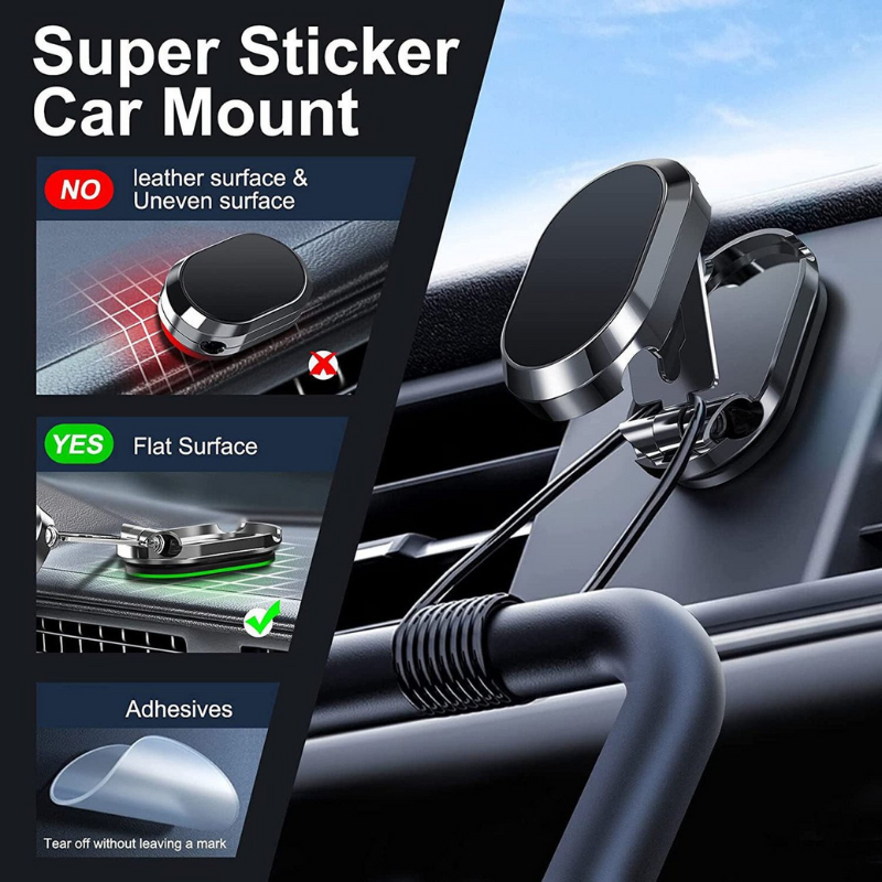 Holder360° FoldableHolder - Foldable Metal Magnetic Car Phone Holder