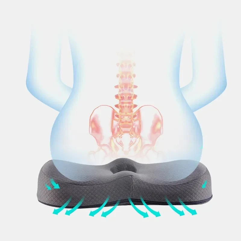 SeatRelief - Memory Foam Coccyx Relief Seat Cushion